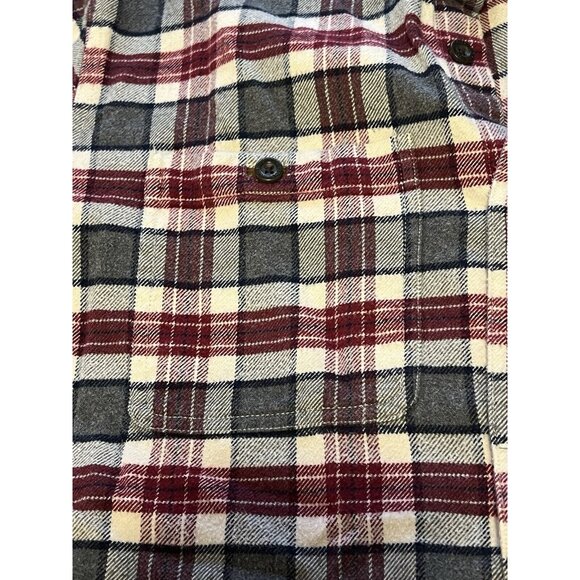 Orvis Mens Size M Heavy Perfect Flannel Button Down Shirt Hiking Outdoor Country - Picture 7 of 16